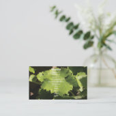 Weintrauben Blätter Visitenkarte (Stehend Vorderseite)