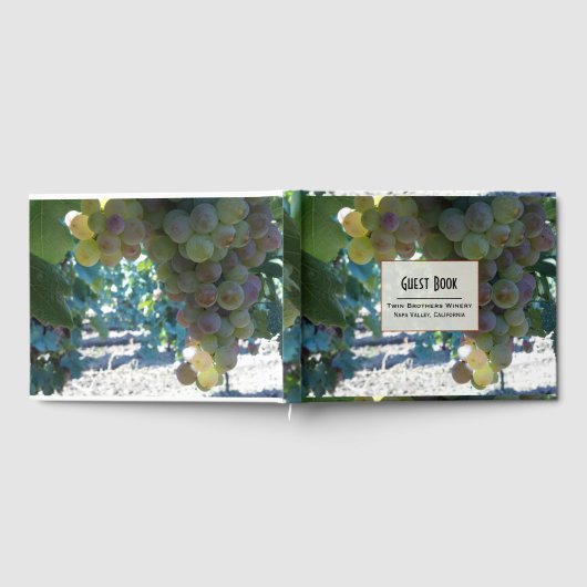 Weintrauben Custom Gästebuch (Voll)