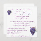 Weintrauben Einladung (Vorne/Hinten)