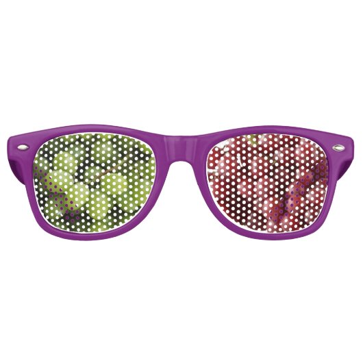 Weintrauben Erwachsene Retro-Party Schatten, Lila Partybrille (Vorderseite)