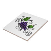 Weintrauben Fliese (Seite)