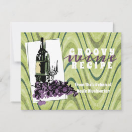 Weintrauben für die Weinbereitung Dankeskarte