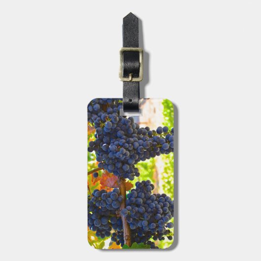 Weintrauben Gepäckanhänger (Vorderseite vertikal)