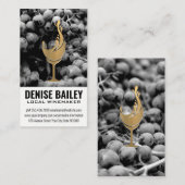 Weintrauben | Goldglas-Symbol Visitenkarte (Vorne/Hinten)