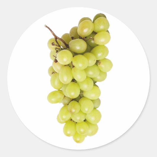 Weintrauben grapes runder aufkleber (Vorderseite)