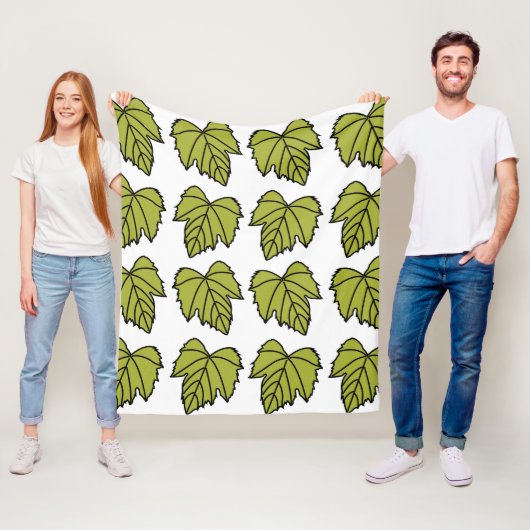 Weintrauben Grüne Blätter Reben Fleecedecke (Beispiel)