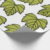 Weintrauben Grüne Blätter Reben Geschenkpapier (Ecke)