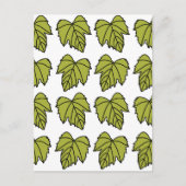 Weintrauben Grüne Blätter Reben Postkarte (Vorderseite)