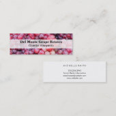 Weintrauben Hintergrund | Weinberg Mini Visitenkarte (Vorne/Hinten)