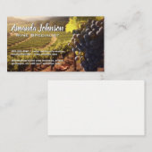 Weintrauben im Wein | Weinberg Visitenkarte (Vorne/Hinten)