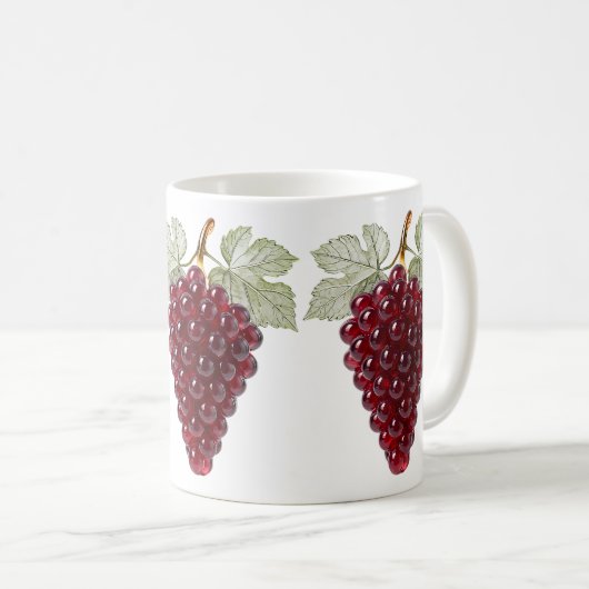Weintrauben Kaffeetasse (VorderseiteRechts)