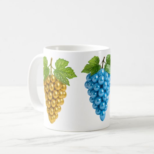 Weintrauben Kaffeetasse (Vorderseite Links)