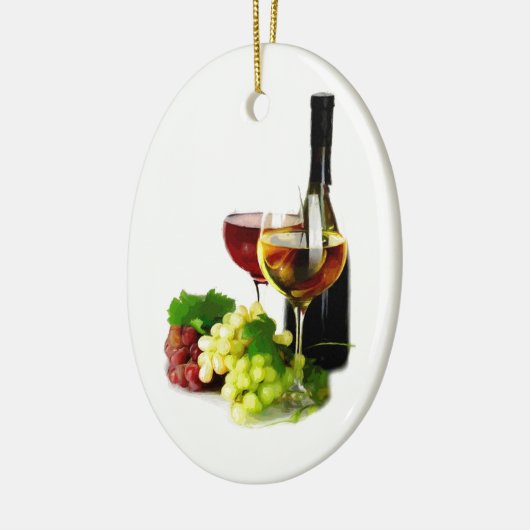 Weintrauben Keramik Ornament (Links)