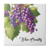 Weintrauben Land Weintrauben Tile Fliese (Vorderseite)