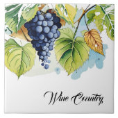 Weintrauben Land Weintrauben Tile Fliese (Vorderseite)