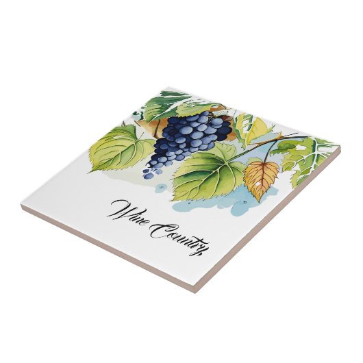 Weintrauben Land Weintrauben Tile Fliese (Seite)