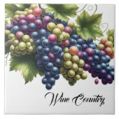 Weintrauben Land Weintrauben Tile Fliese (Vorderseite)