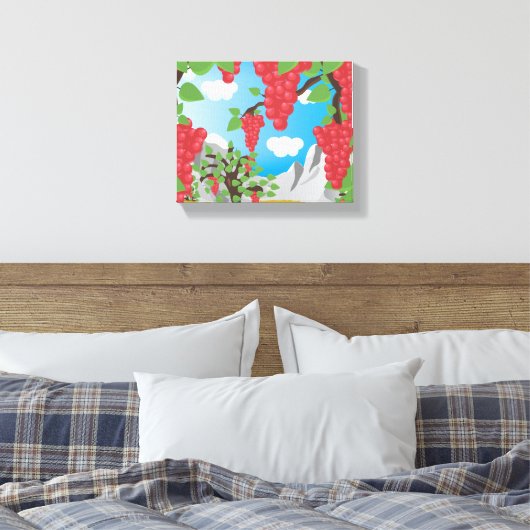 Weintrauben Leinwanddruck (Insitu (Schlafzimmer))