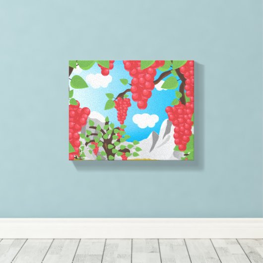 Weintrauben Leinwanddruck (Insitu (Holzboden))