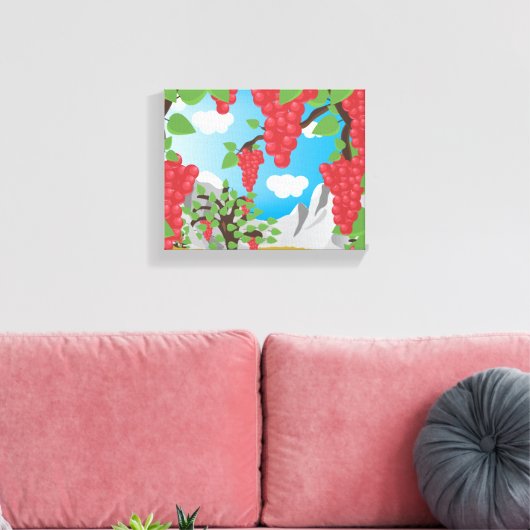 Weintrauben Leinwanddruck (Insitu (Wohnzimmer))