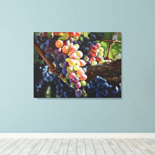 Weintrauben Leinwanddruck (Insitu (Holzboden))