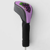 Weintrauben Lila Golf Headcover (angewinkelt)