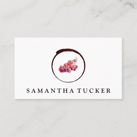 Weintrauben-Logo Visitenkarte (Vorderseite)