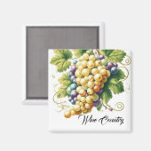 Weintrauben Magnet (Vorderseite/Rückseite)