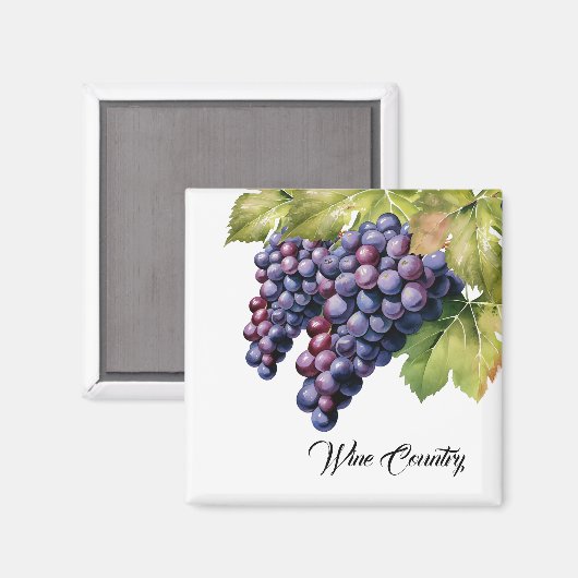 Weintrauben Magnet (Vorderseite/Rückseite)