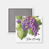 Weintrauben Magnet (Vorderseite/Rückseite)