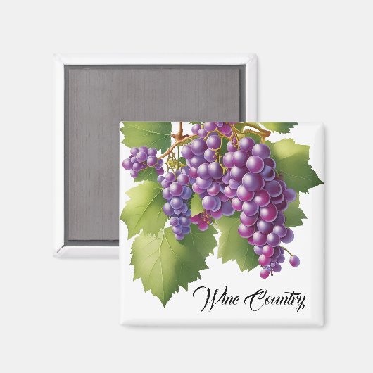 Weintrauben Magnet (Vorderseite/Rückseite)