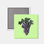 Weintrauben Magnet (Vorderseite/Rückseite)