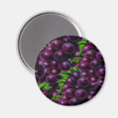 Weintrauben Magnet (Vorderseite/Rückseite)