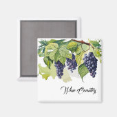 Weintrauben Magnet (Vorderseite/Rückseite)