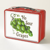 Weintrauben Mittagessen Metall Brotdose (Rückseite)