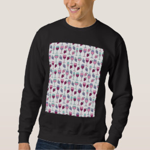 Weintrauben Muster Grafik Sweatshirt