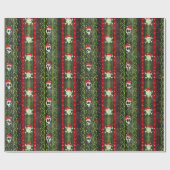 Weintrauben O'Death Christmas Skull Skeleton Weihn Geschenkpapier (Flach)