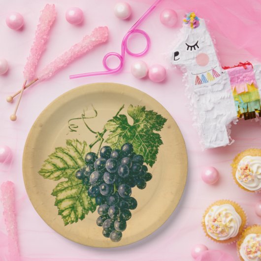 Weintrauben Pappteller (Party)