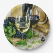 Weintrauben Pappteller (Vorderseite)