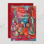 Weintrauben Polterabend Party Einladung (Vorne/Hinten)