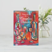 Weintrauben Polterabend Party Einladung (Stehend Vorderseite)