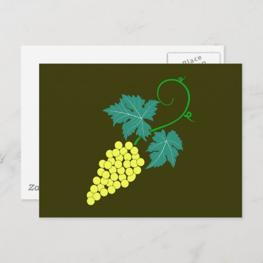 Weintrauben Postkarte (Vorne/Hinten)