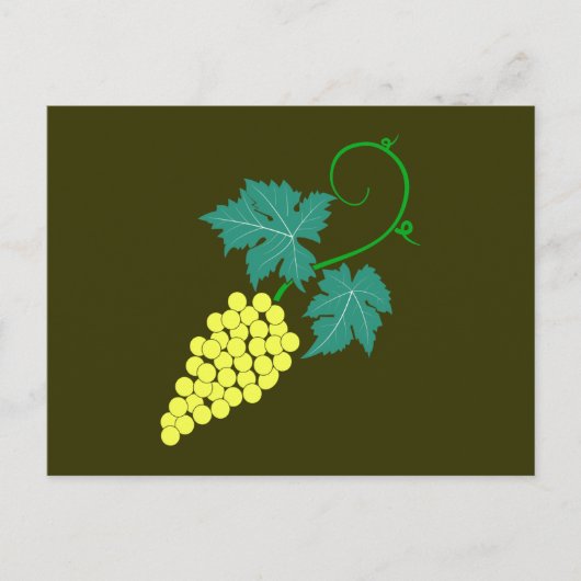 Weintrauben Postkarte (Vorderseite)