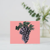 Weintrauben Postkarte (Stehend Vorderseite)