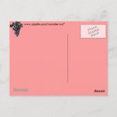 Weintrauben Postkarte (Rückseite)