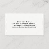 Weintrauben | QR Strichcode | Holzkörner Visitenkarte (Rückseite)