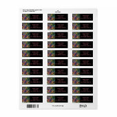 Weintrauben Rücksendeadressen-Aufkleber (Vorne)