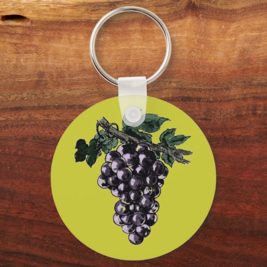 Weintrauben Schlüsselanhänger (Vorderseite)