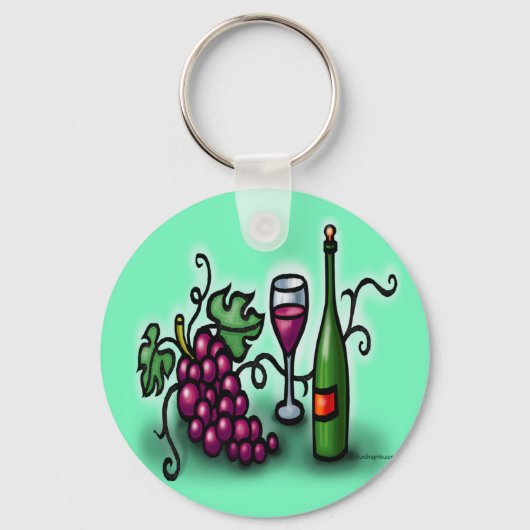 Weintrauben Schlüsselanhänger (Vorderseite)