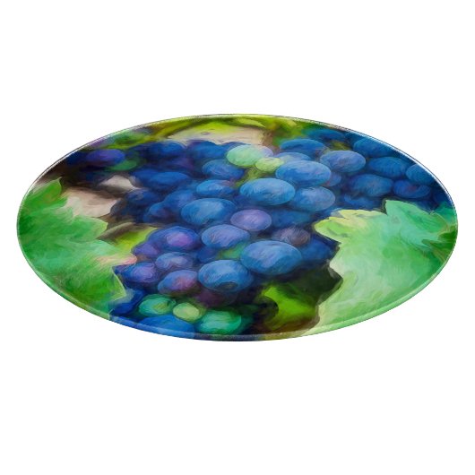 Weintrauben Schneidebrett (Ecke)